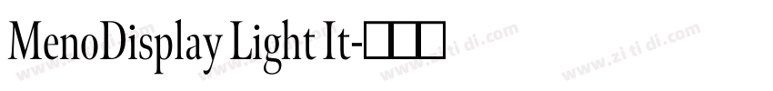 MenoDisplay Light It字体转换